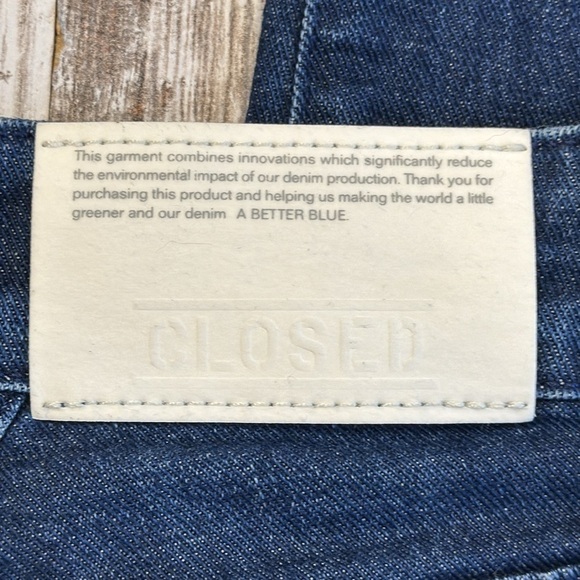CLOSED Baker Dark Wash Organic Cotton Made In Italy Skinny Ankle Jeans Size 26 - Picture 12 of 12